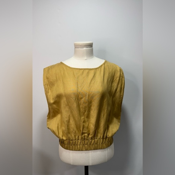 Elan Tops - Elan  Sleeveless Blouse Women's Large Elastic Hem